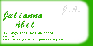 julianna abel business card